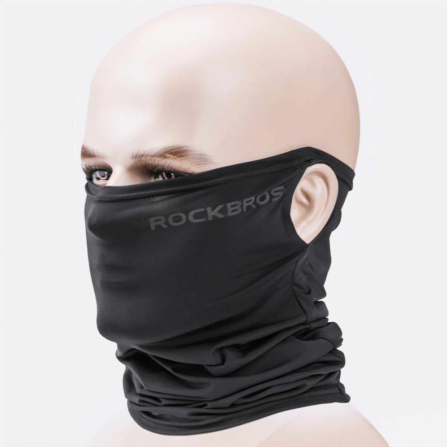 ROCKBROS ネックゲイター 春夏 接触冷感 フェイスカバー UPF50+ 耳掛けあり/なし WB-00