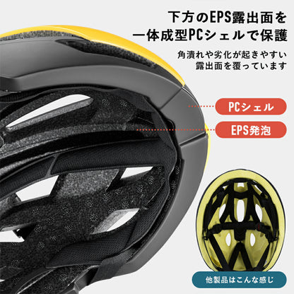 ROCKBROS 自転車 ヘルメット 流線型デザイン CE EN1078 10110004