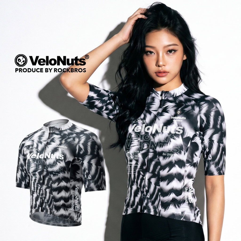 VeloNuts レディース サイクルジャージ 半袖 BLACK FEATHER | BLAZE SERIES 15110028