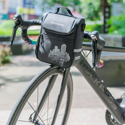 ROCKBROS フロントバッグ 2WAY ショルダー 自転車 ハンドルバーバッグ 撥水 2.8L 30110090