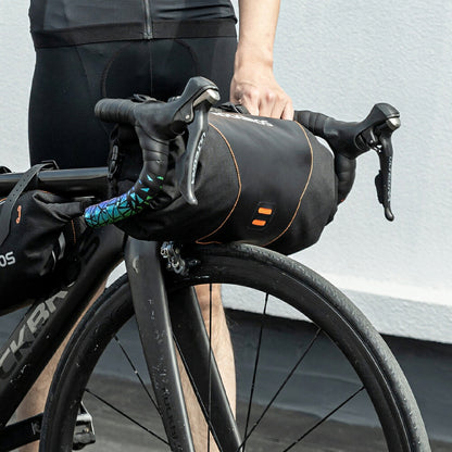 ROCKBROS フロントバッグ 自転車 ハンドルバーバッグ 2L ロールトップ ライト取付対応 30990009001
