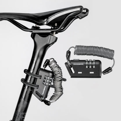 ROCKBROS 自転車用 ケーブルロック 3桁式 32020002001