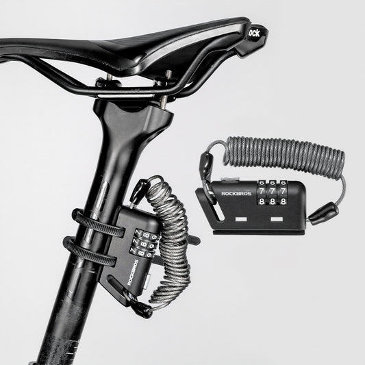ROCKBROS 自転車用 ケーブルロック 3桁式 32020002001