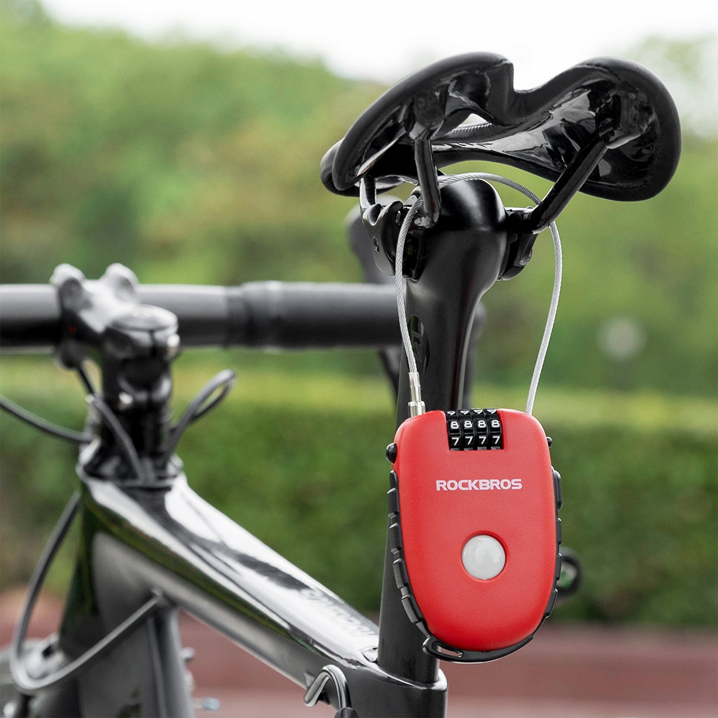 ROCKBROS 自転車用ケーブルロック 4桁式 32420981001
