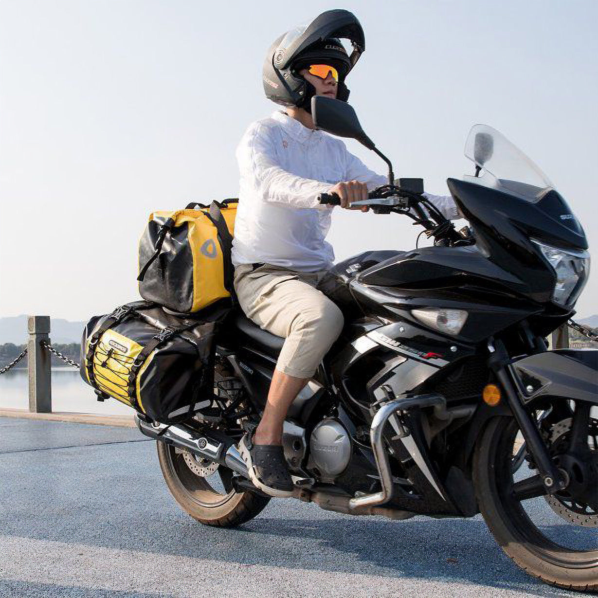 ROCKBROS バイク用 防水 パニアバッグ 31L×2個セット 大容量 AS-010