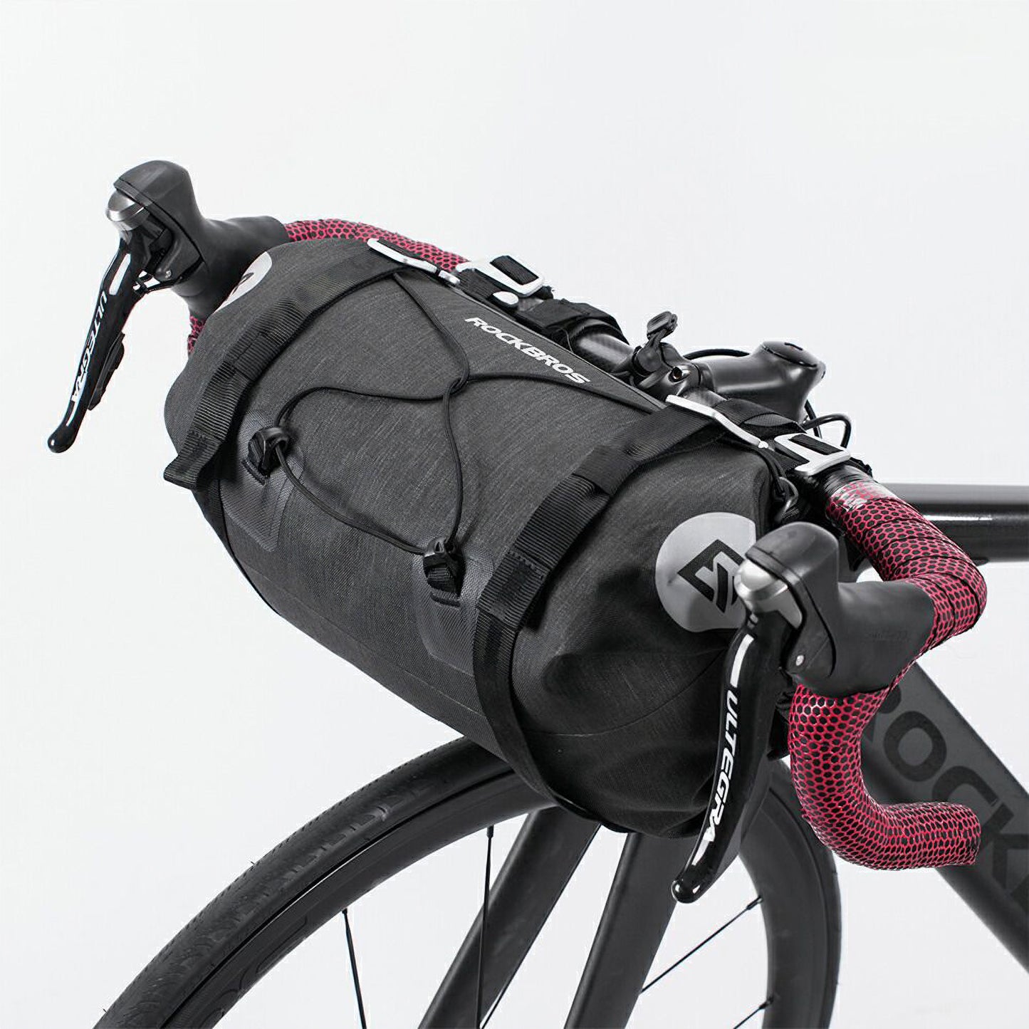 ROCKBROS フロントバッグ 防水 ハンドルバーバッグ 14-15L 大容量 バイクパッキング 自転車 AS-015