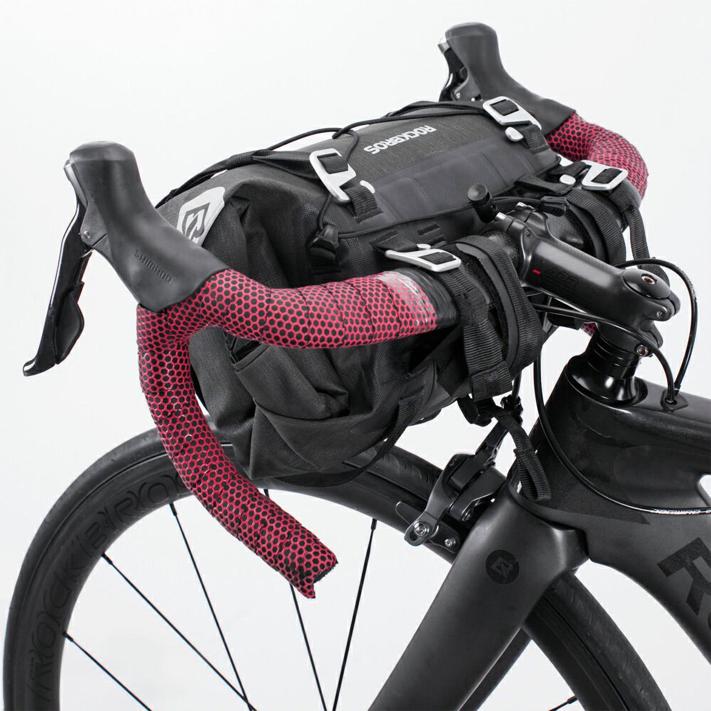 ROCKBROS フロントバッグ 防水 ハンドルバーバッグ 14-15L 大容量 バイクパッキング 自転車 AS-015