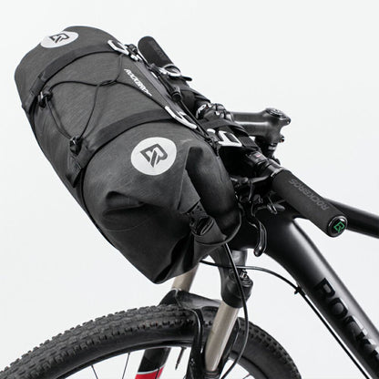 ROCKBROS フロントバッグ 防水 ハンドルバーバッグ 14-15L 大容量 バイクパッキング 自転車 AS-015