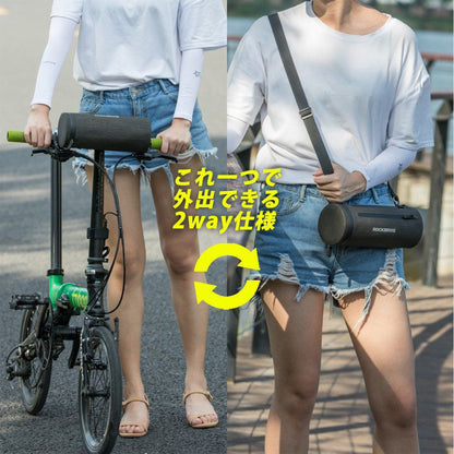 ROCKBROS フロントバッグ ハンドルバーバッグ 2WAY ショルダー 約2L 高防水設計 600Dナイロン AS-051