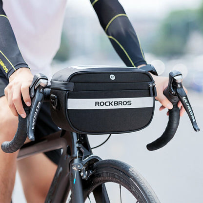ROCKBROS フロントバッグ スマホケース一体型 2WAY 自転車 ハンドルバーバッグ 4.5L タッチ対応 B27
