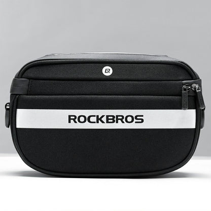 ROCKBROS フロントバッグ スマホケース一体型 2WAY 自転車 ハンドルバーバッグ 4.5L タッチ対応 B27