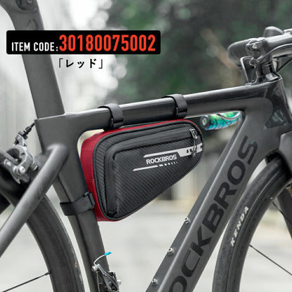 ROCKBROS フレームバッグ トップチューブバッグ 自転車 トライアングル 1.2L 撥水 B75 30180075