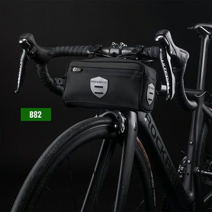 ROCKBROS 4WAY フロントバッグ 2L ハンドル サドル フレーム ショルダー 止水ファスナー 自転車 AS-070 B82