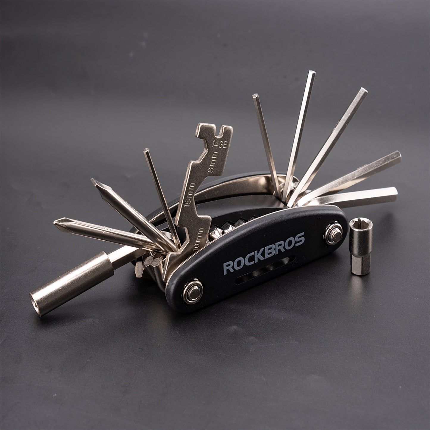 ROCKBROS マルチツール 16in1 自転車工具 携帯用 コンパクト GJ8002