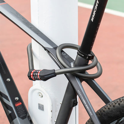 ROCKBROS 自転車 ワイヤーロック ダイヤル 5桁式 RKS507