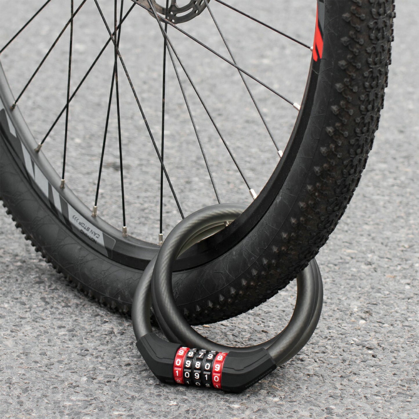 ROCKBROS 自転車 ワイヤーロック ダイヤル 5桁式 RKS507