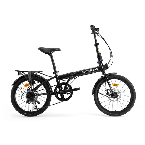 ROCKBROS 折りたたみ自転車 20inch メカニカルディスクブレーキ搭載 7speed SKN-20E