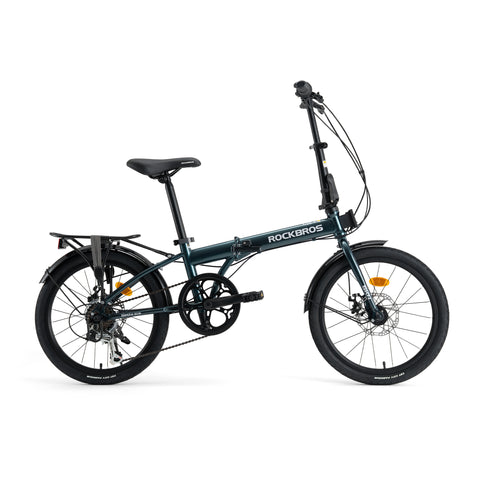 ROCKBROS 折りたたみ自転車 20inch メカニカルディスクブレーキ搭載 7speed SKN-20E
