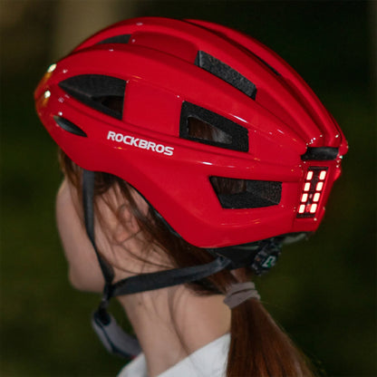 ROCKBROS 自転車用 ヘルメット テールライト付き ZK-013