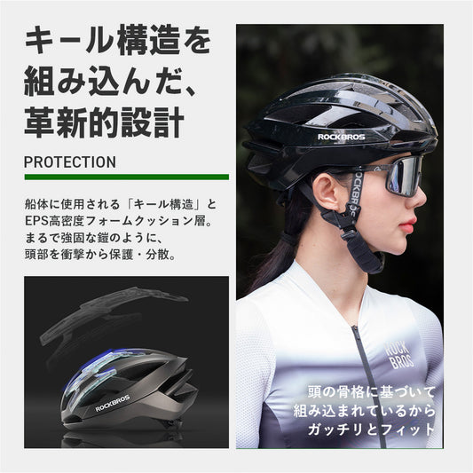 ROCKBROS 自転車用 ヘルメット 100027