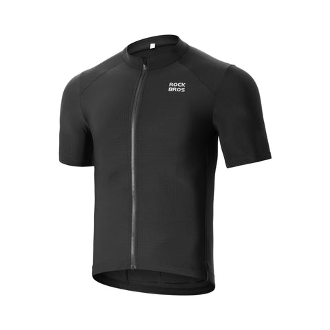 ROCKBROS サイクルジャージ 半袖 メンズ 春夏 2WAY レイヤード 背面3ポケット M〜4XL 15220035