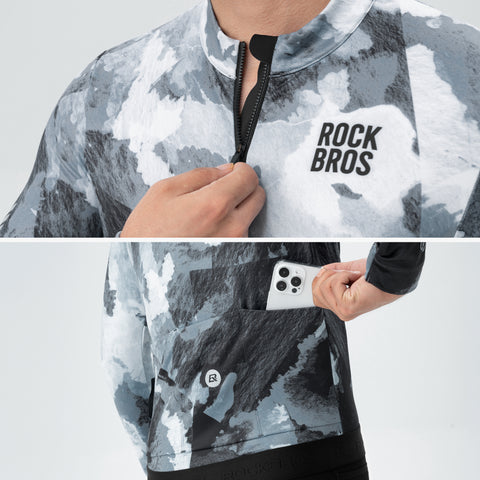 ROCKBROS メンズ 秋冬用 サイクリングジャージ 15420015