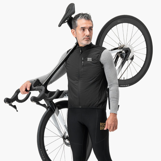 ROCKBROS 秋冬 メンズ サイクルジレ 15420020