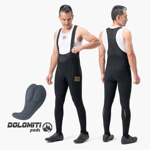 ROCKBROS メンズ ビブパンツ 秋冬向け DOLOMITI Pads社製 パッド使用 200018