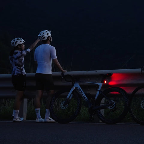 ROCKBROS 自転車 テールライト Q2 MAX 柄が選べる 自動点灯 ブレーキ警告 2420008