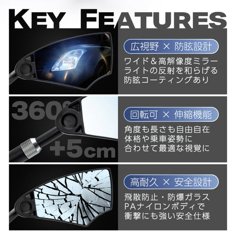 ROCKBROS サイクルミラー 26210005