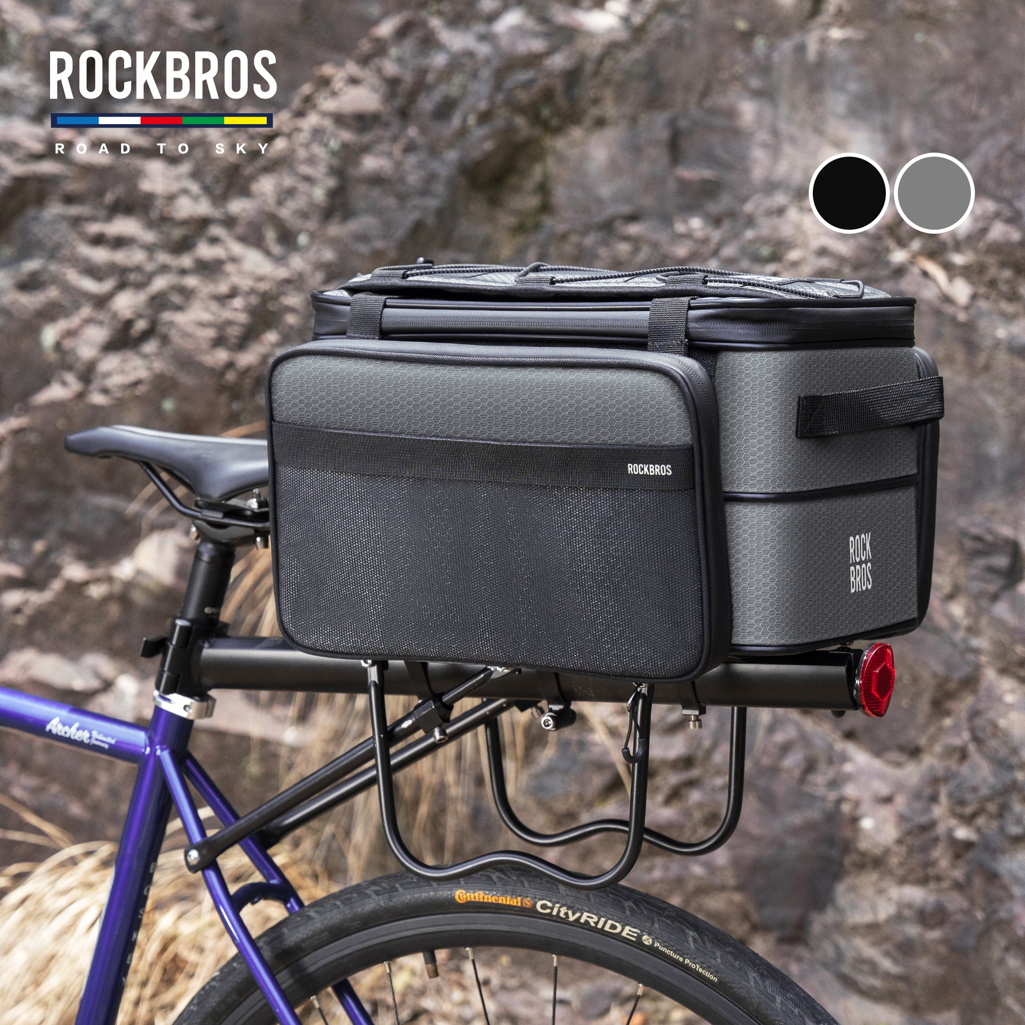 ★新品・未使用★　ROCKBROS ライド・メッセンジャーバッグ ブラック Amazon.co.jp: ROCKBROS 自転車バッグ ハンドルバーバッグ