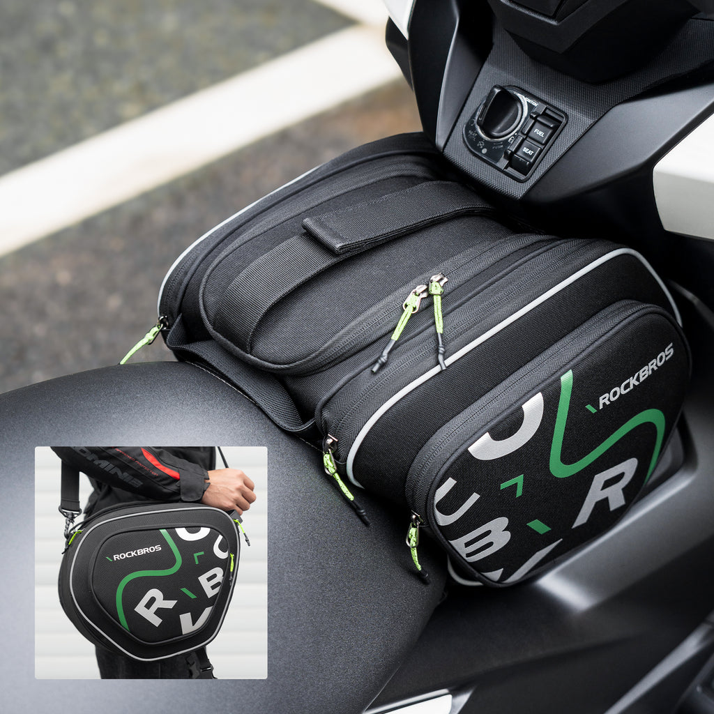 ROCKBROS バイク コンソールバッグ 12L スクーター ツーリング ヘルメット収納 レインカバー付 30990053001