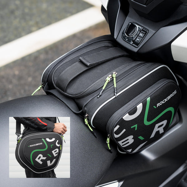 ROCKBROS バイク コンソールバッグ 12L スクーター ツーリング ヘルメット収納 レインカバー付 30990053001