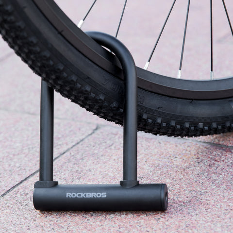 ROCKBROS U字ロック 自転車 鍵式 軽量365g コンパクト マウント付き 盗難防止 32410607