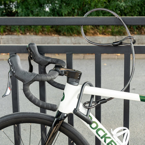 ROCKBROS U字ロック 自転車 鍵式 軽量365g コンパクト マウント付き 盗難防止 32410607