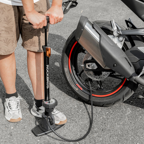 ROCKBROS フロアポンプ 自転車 バイク 最大160psi 42310002001