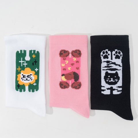 ROCKBROS キッズ コンプレッション ソックス 子供 靴下 クルー丈 吸汗速乾 17-23cm 490058