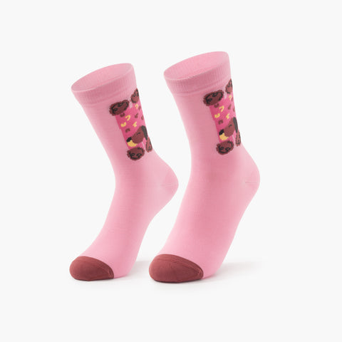 ROCKBROS キッズ コンプレッション ソックス 子供 靴下 クルー丈 吸汗速乾 17-23cm 490058