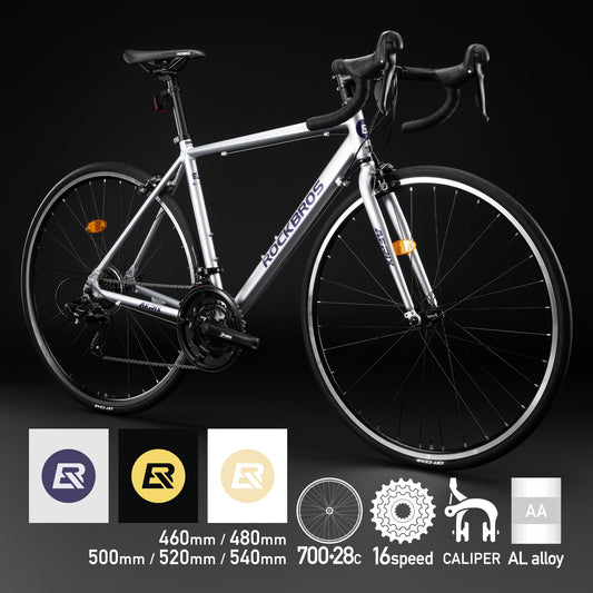 ROCKBROS ロードバイク 700×28C 16speed  Dual Control アルミフレーム AERIX