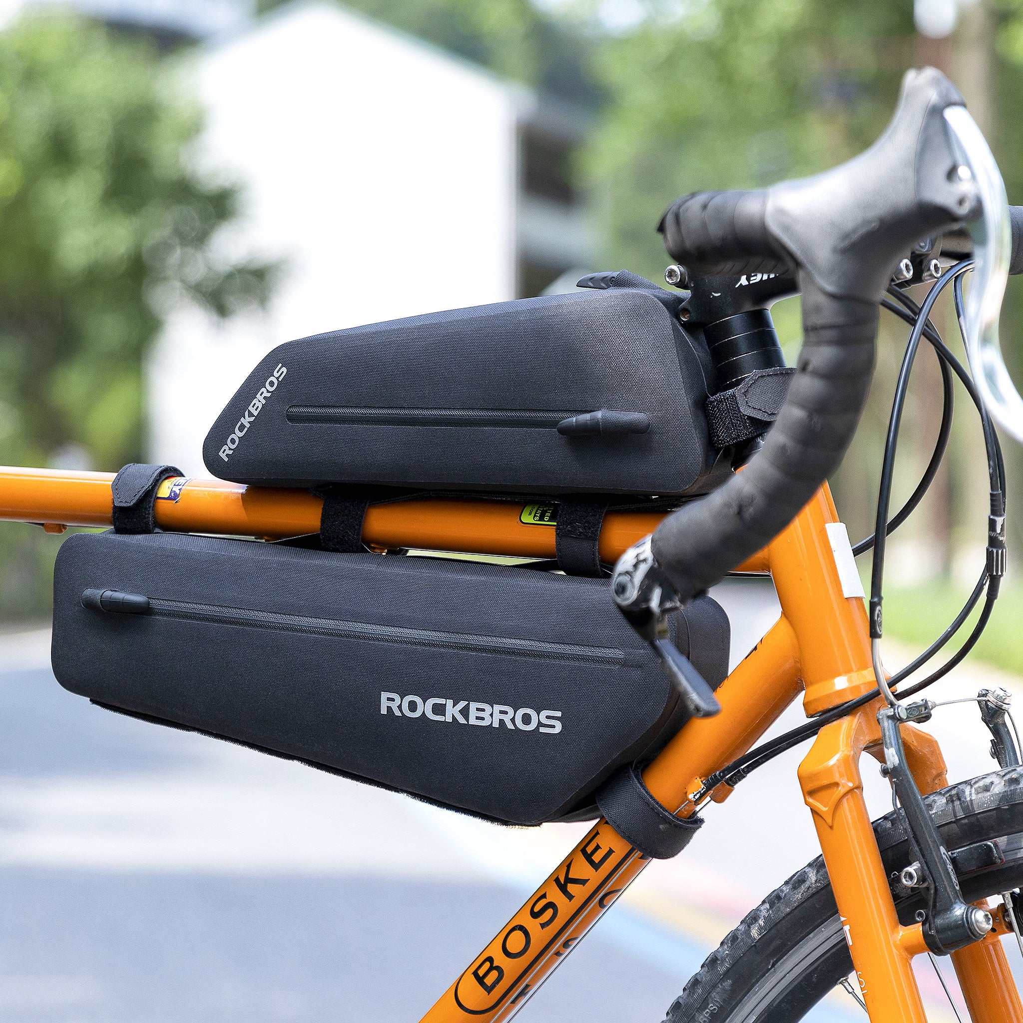 ROCKBROS - 新品未使用 ROCKBROS フレームバッグ 自転車用 防水 オレンジ 楽天市場】自転車 【送料無料】 フレームバッグ 撥水 防水 大
