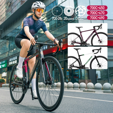 ROCKBROS ロードバイク 700×28C 20speed 油圧式ディスクブレーキ NEW W3