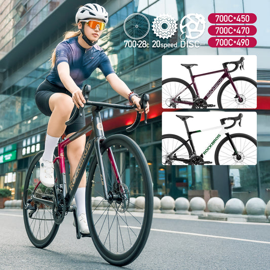 ROCKBROS ロードバイク 700×28C 20speed 油圧式ディスクブレーキ NEW W3