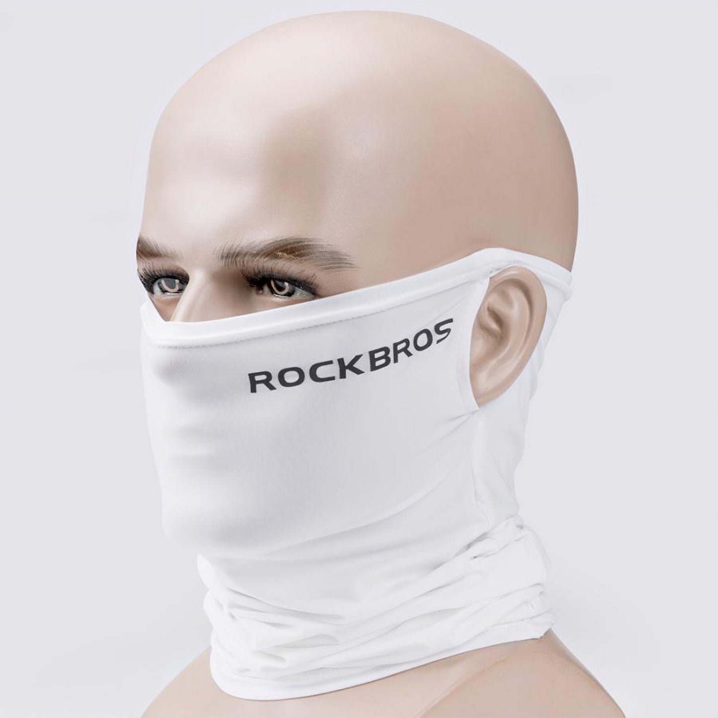 ROCKBROS ネックゲイター 春夏 接触冷感 フェイスカバー UPF50+ 耳掛けあり/なし WB-00