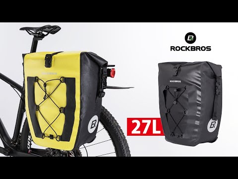 【色: ブラック（片側）】ROCKBROS(ロックブロス)パニアバッグ 自転車